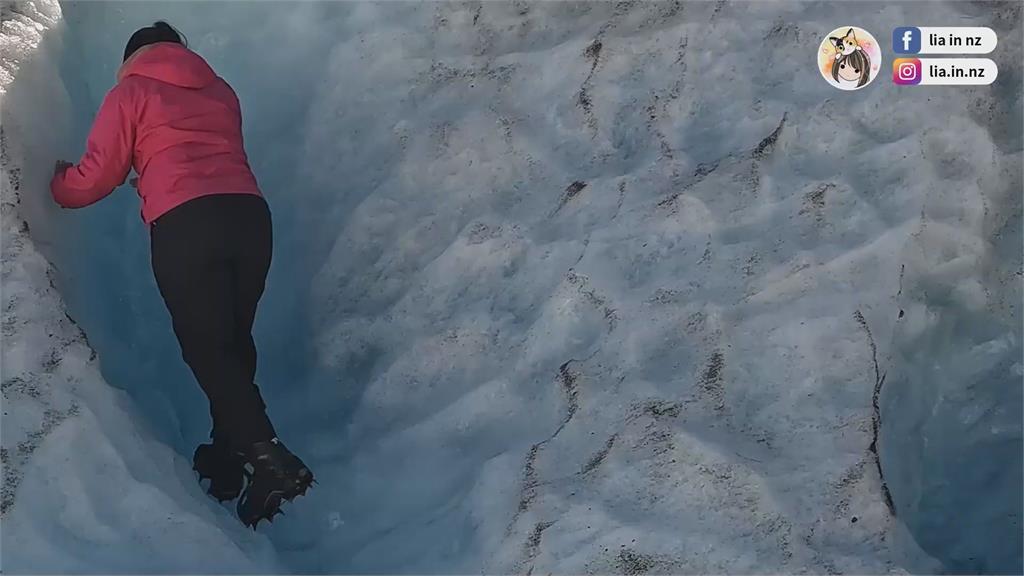 體驗紐西蘭「搭直升機度冰河」　台妞近距離俯瞰冰川超壯觀