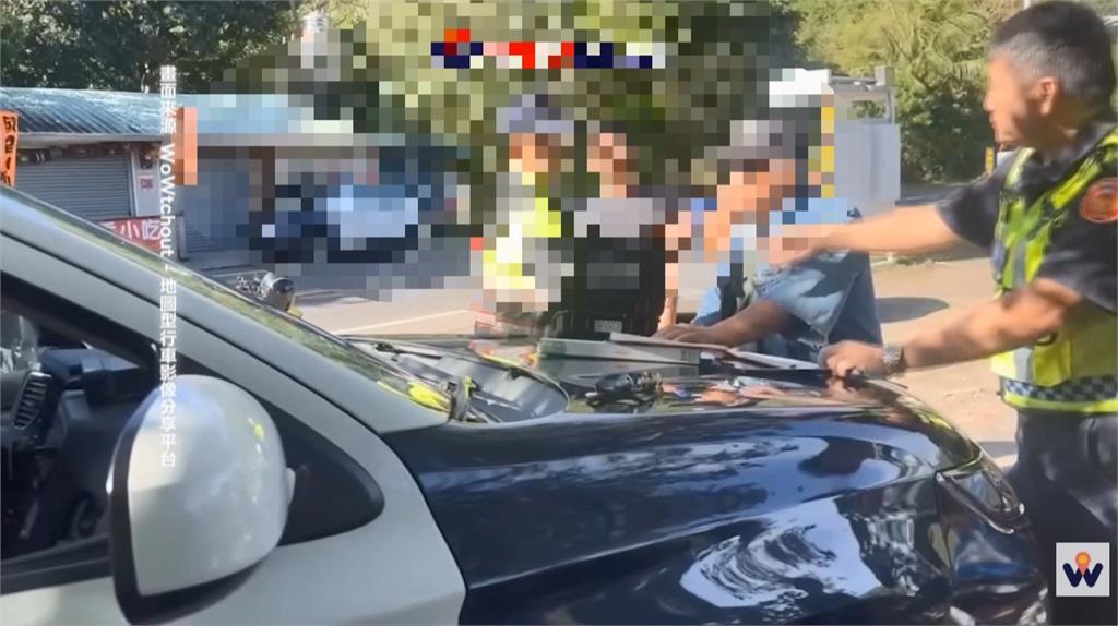 逆向超車擦撞重機害摔車　貨車駕駛一下車「先聲奪人」