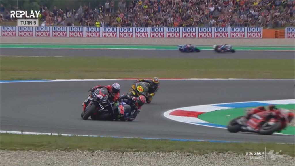 Moto GP荷蘭站驚險撞車　世界拉力賽豐田包前四名