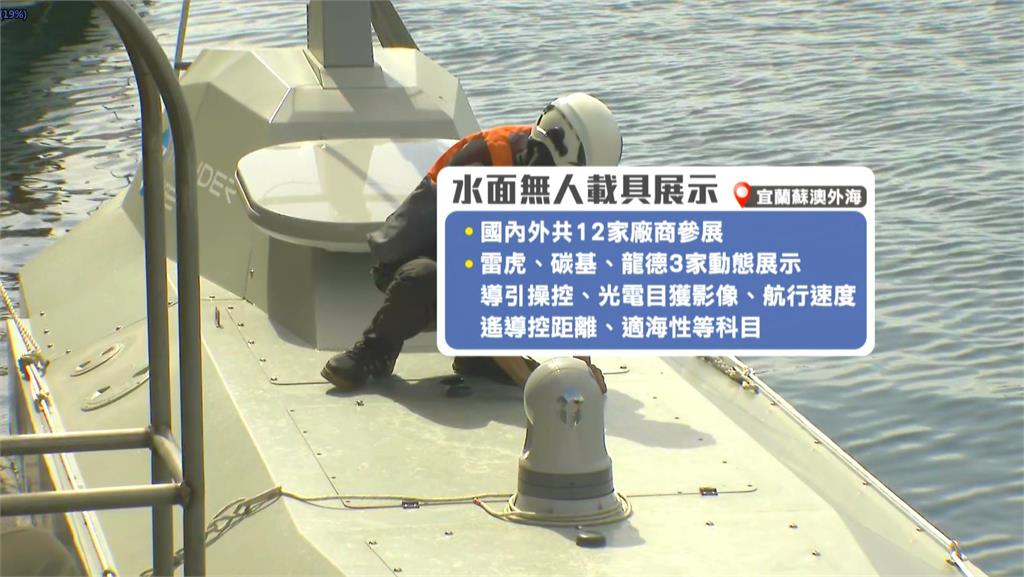 "空戰殺手"無人艇發展受關注 水面無人載具蘇澳外海公開展示