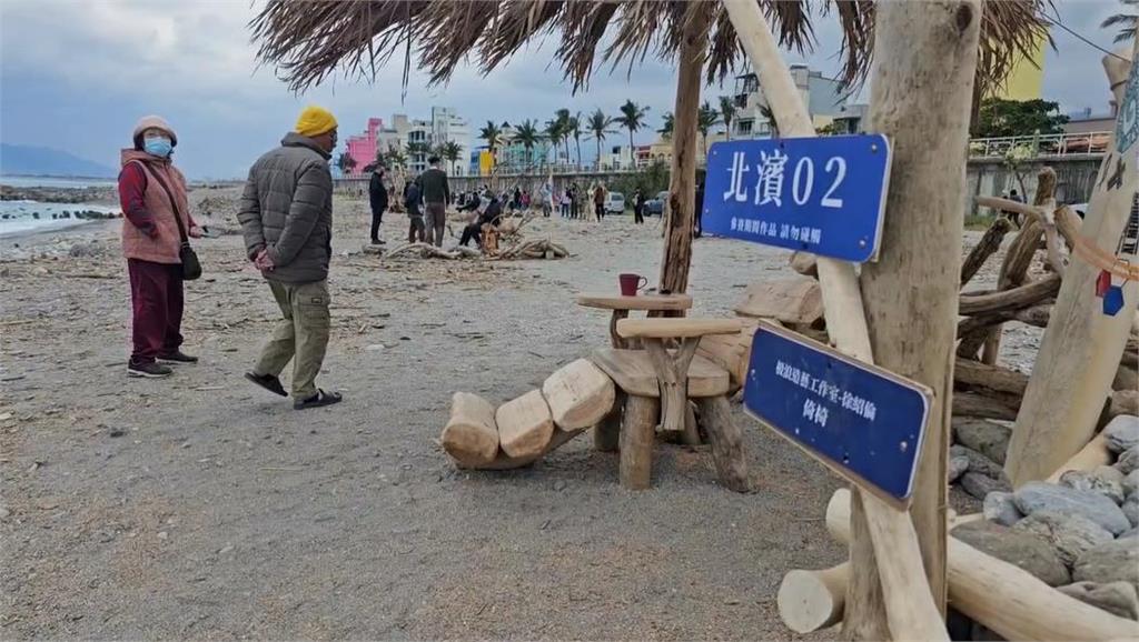 颱風帶來漂流木變身藝術作品 美化環境又療癒心靈
