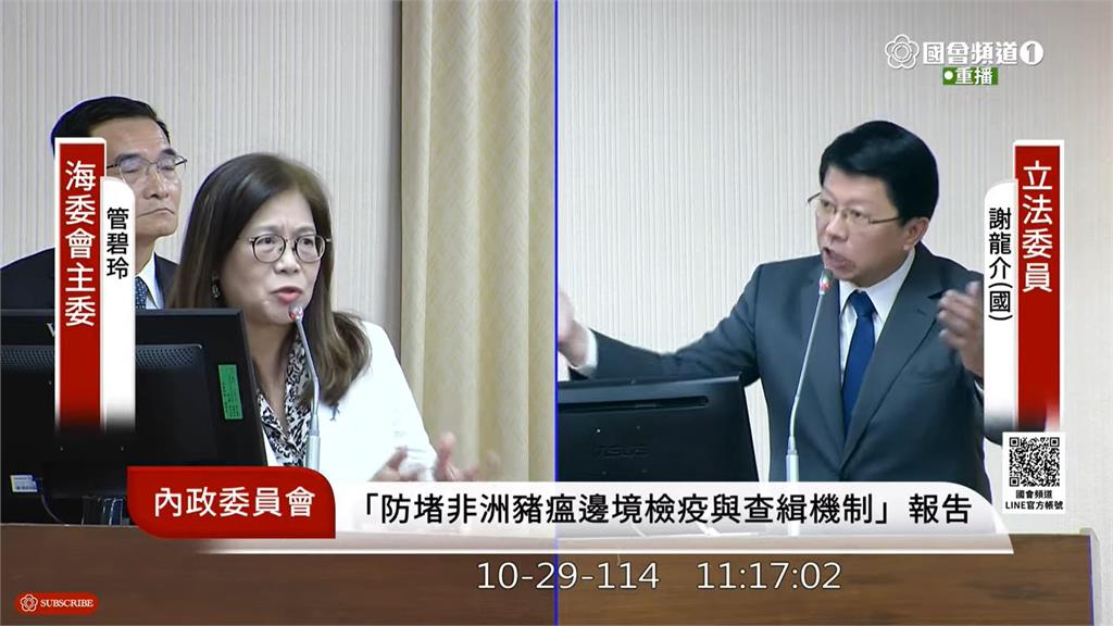 謝龍介質詢「飆錯部長超尬」管碧玲被逼瘋！她再「補槍2句」網崩潰：我笑不停