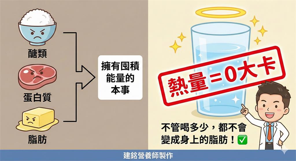 「喝水會胖」其實是錯覺？營養師打破「減肥卡關」2迷思：你的水不單純