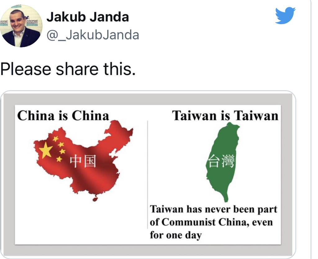 快新聞／霸氣挺台求分享！捷克智庫主任：台灣從不屬於中國