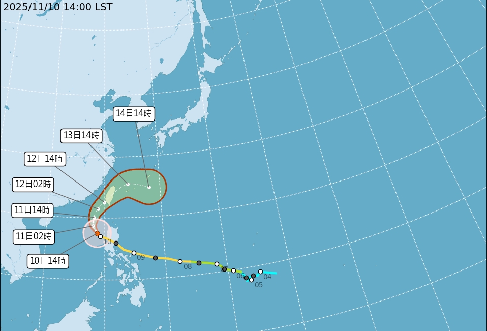 11月登陸颱風「58年來首見」！鳳凰颱風若撲台將創「史上最晚第三名」紀錄