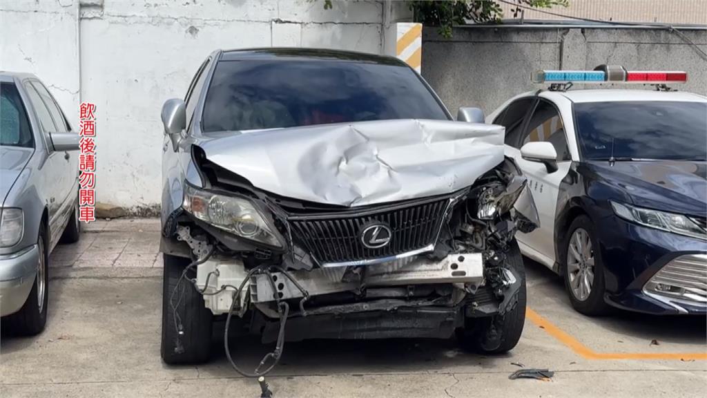 酒駕肇禍撞車尾落跑　駕駛泥醉酒測值1.29