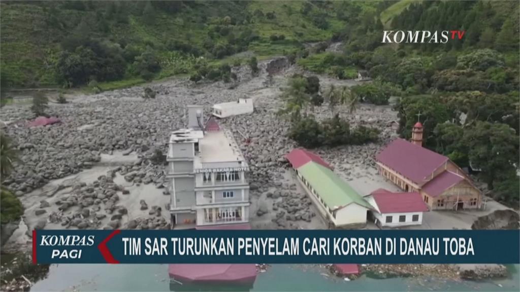 印尼多巴湖爆洪災  土石流毀建築1死11失聯