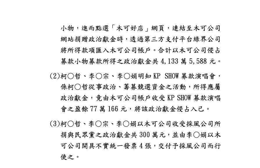 起訴柯文哲／求刑28年6月！4大罪狀​Part 2《政治獻金案》起訴書曝