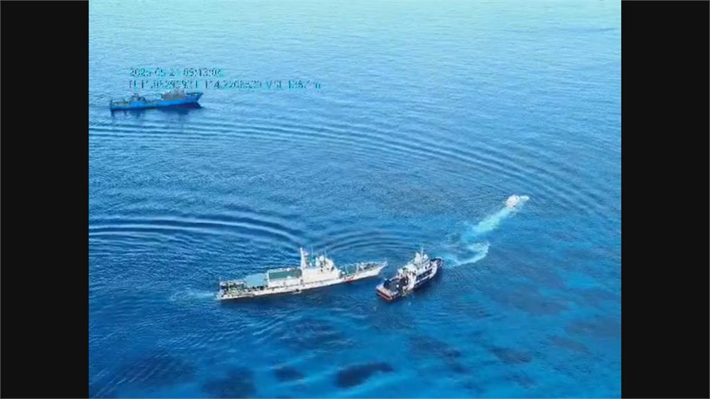 中菲南海衝突! 中國海警船射水砲.撞擊菲國船隻