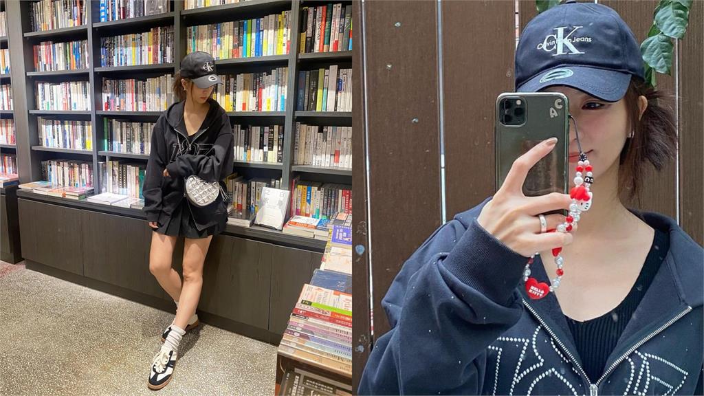 文青辣妹「激短裙看書」美腿全現形!一抬頭竟是周曉涵…網暴動:超級香