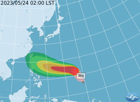 快新聞／「瑪娃」動向大轉彎路徑曝　今西半部仍有零星降雨明起水氣減少趨緩 