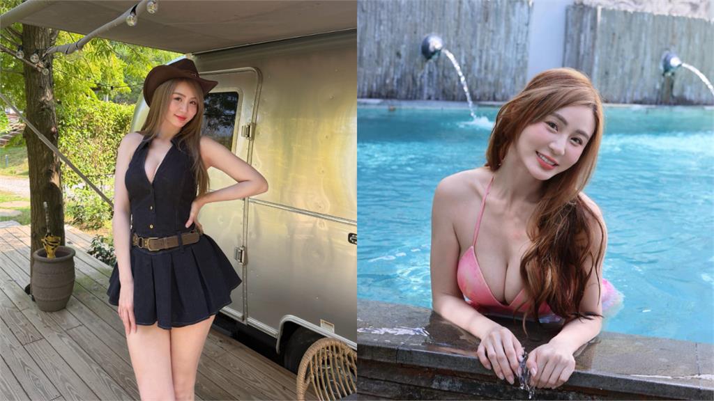 東京金髮辣妹「拉鏈撐到爆開」冒出深溝！本尊竟是台灣「小巨人女神」