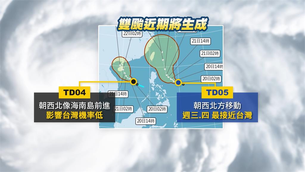 颱風要來了！　靠近台灣時恐成「中颱」　　週三、週四影響最劇