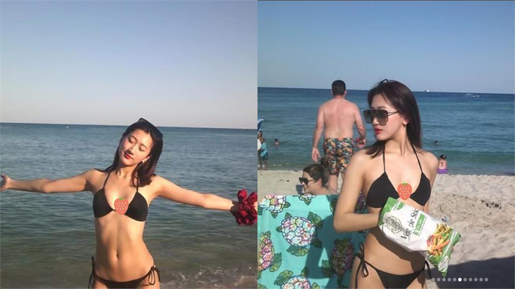 比基尼辣妹竟是曹雅蘭愛女!「SSR身材」海邊大解放…她喊:羨慕又忌妒