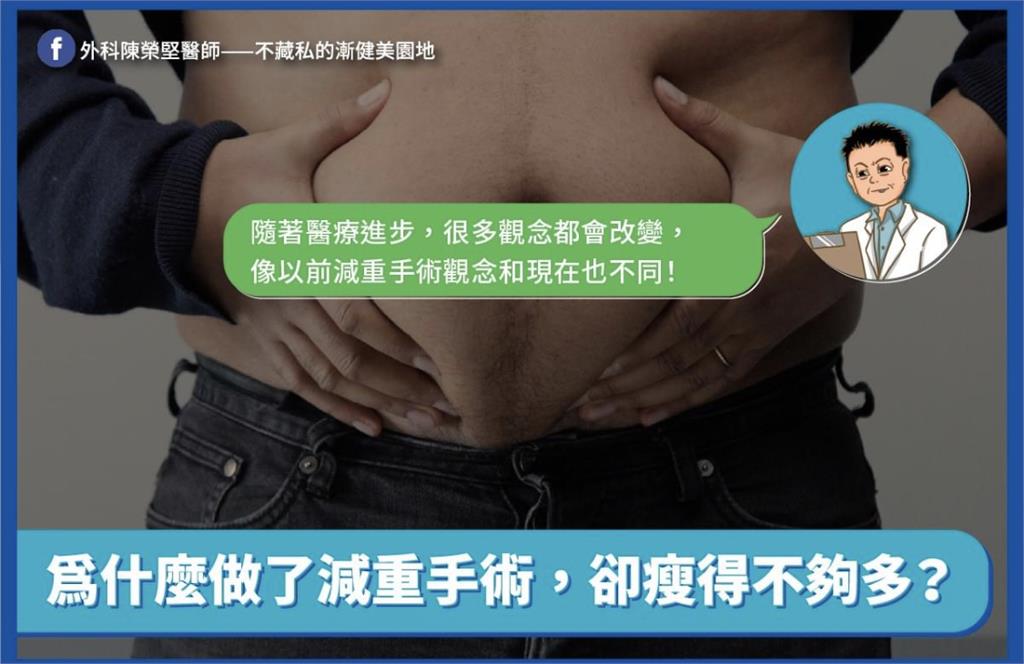 男人減肥手術無效!醫師:這地方「做太窄」 吃錯東西「瘦不了」