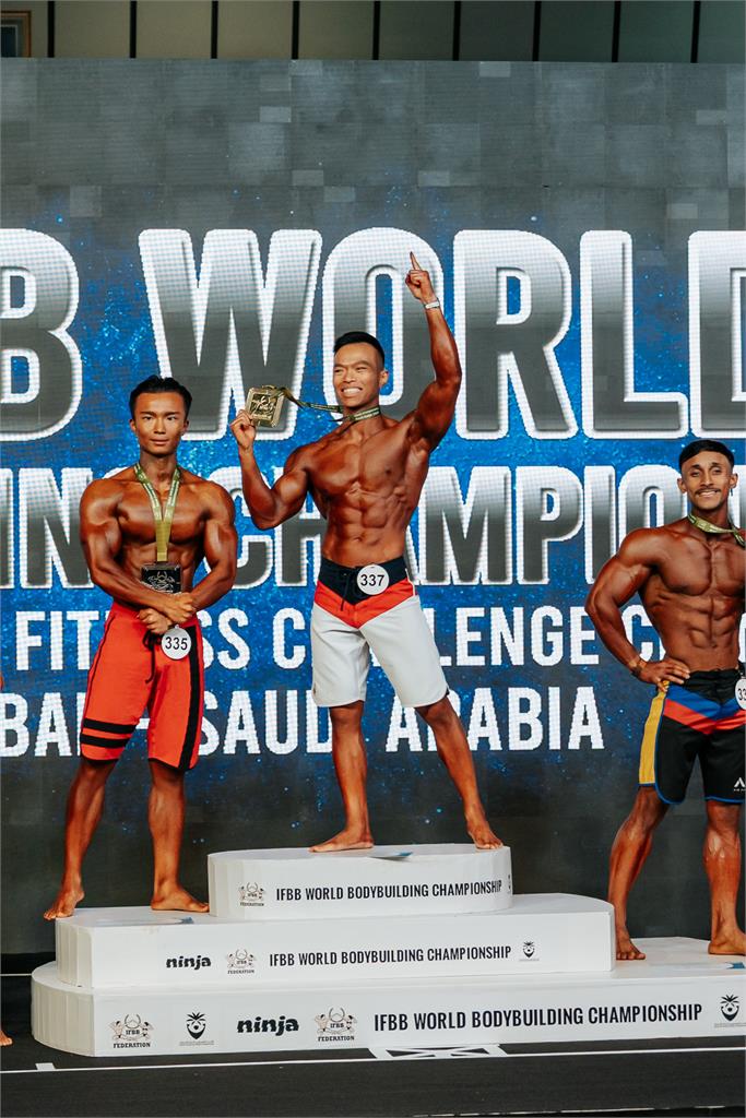 健美／劉明毅世界錦標賽雙金爆發！台灣健美強勢站上國際舞台　賴總統賀電肯定