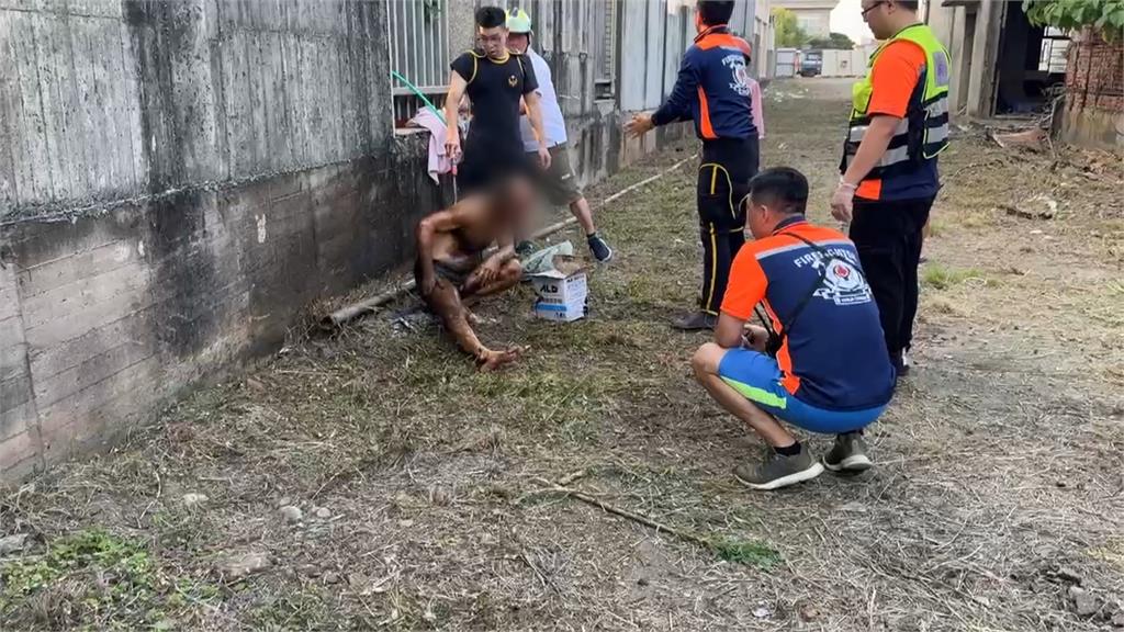 命大!雲林男除草跌2米深油槽 「緊抓救命鐵管」獲救