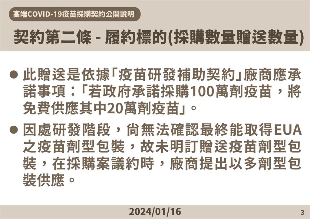 快新聞／高端疫苗採購合約曝「保密期限規定5年」　莊人祥：並無封存30年