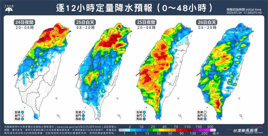 三颱來襲「范斯高直逼台灣」雨彈開炸！北部成「一級戰區」2階段變化一次看