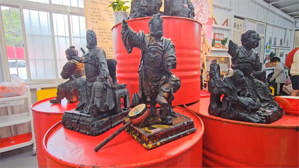 基隆惠慈宮去年遭祝融神像毀損　舉行重建入火安座大典