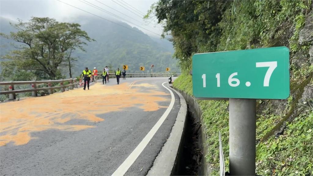 命大！大貨車翻落10公尺山坡　駕駛被彈出車外卡樹保命