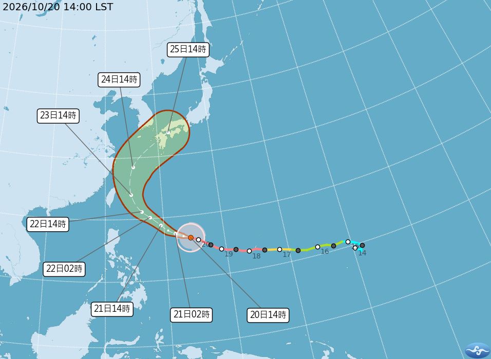 颱風「閃身步」跟風？路徑急轉「這兩天」最靠近台灣　網喊：3天連假夠了