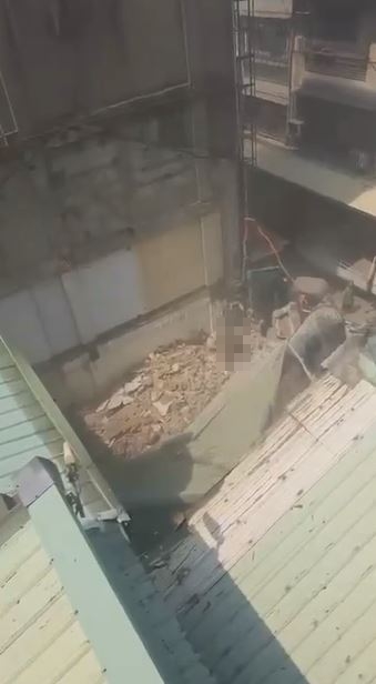 快新聞／倒塌畫面曝光！台中台灣大道房屋坍塌1死、2人受困待救