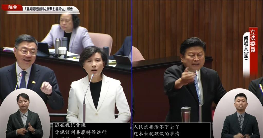 傅崐萁質詢未針對主題扯：對你施政有意見！卓榮泰無奈：若韓國瑜在會制止你