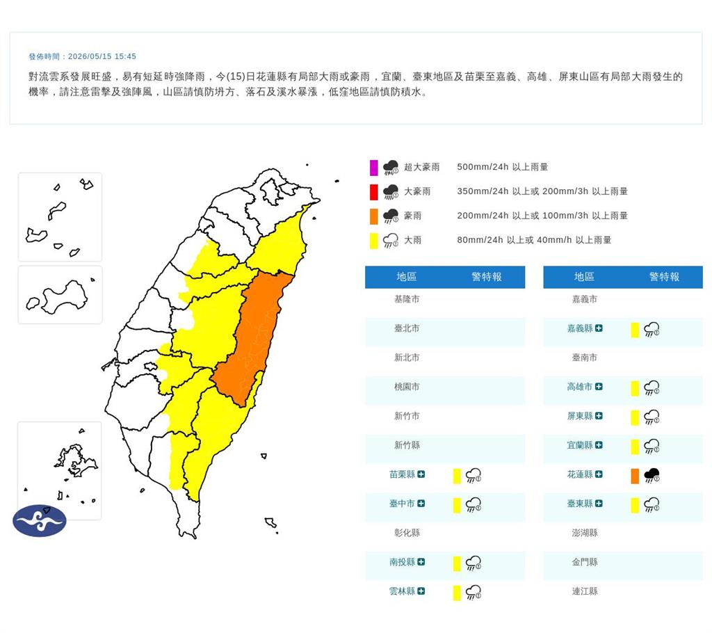 快新聞/雨神降臨!10縣市豪大雨特報 下班記得帶傘