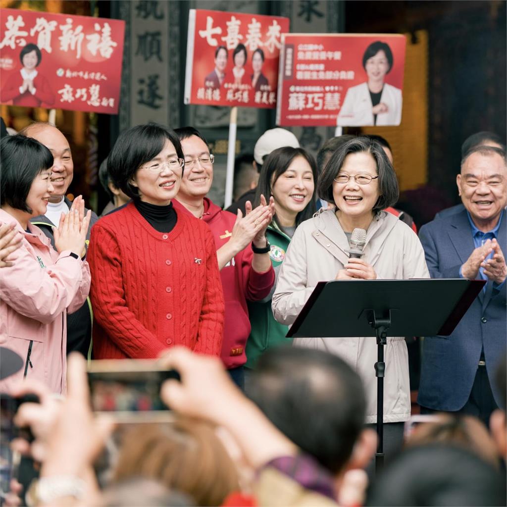 蔡英文新年拜廟「見震驚一幕」！爆蘇巧慧戰新北「超越蘇貞昌」真相曝光