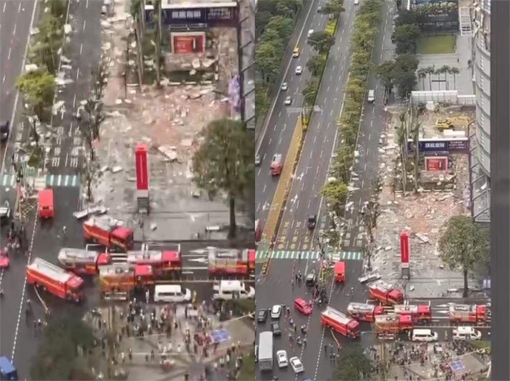 台中新光三越氣爆「整條馬路塞滿消防車」！目擊民眾「還原現場」：差5秒被炸到