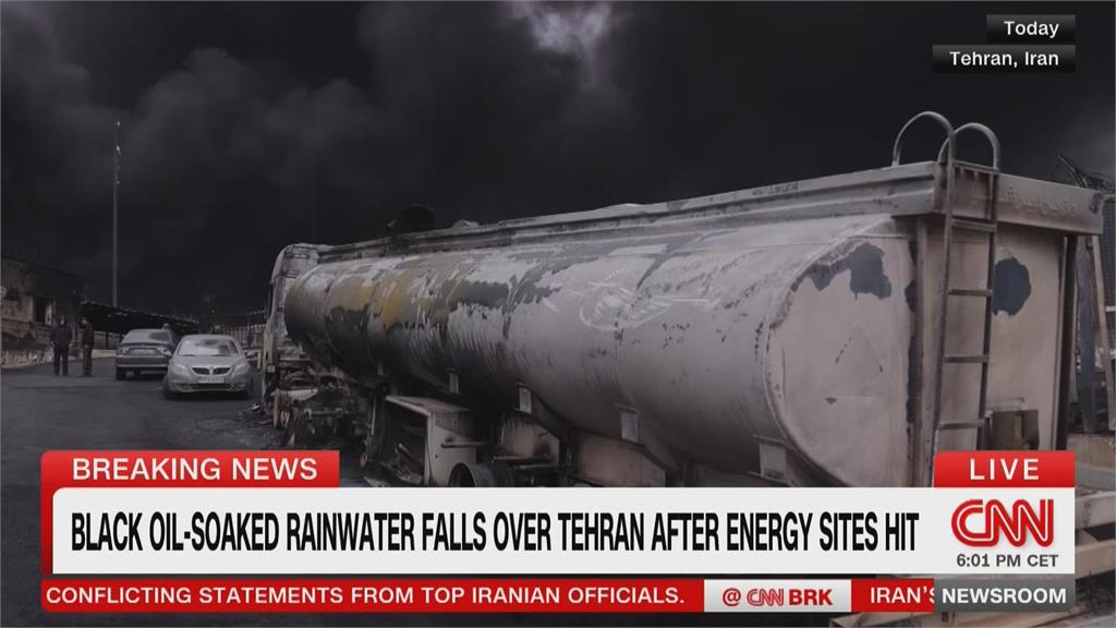 以色列擴大攻勢　伊朗儲油設施陷火海