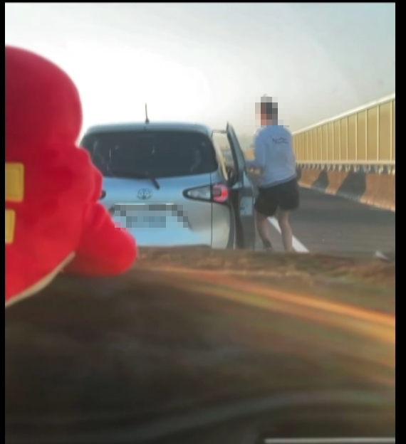 國道塞車當舞池！？　出租車外國乘客荒謬下車熱舞