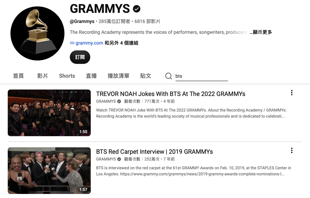BTS七人合體抵制！葛萊美悄悄1舉動「總2億觀看全沒」粉絲氣炸