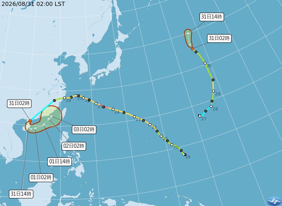 沙德爾颱風「復活」衝台灣？週一大雨「連4天雨最猛」專家示警颱風不只一個