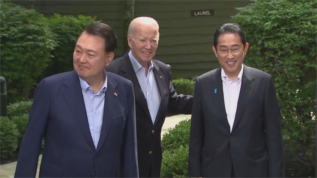 美日韓領袖峰會登場　重申台海和平重要性