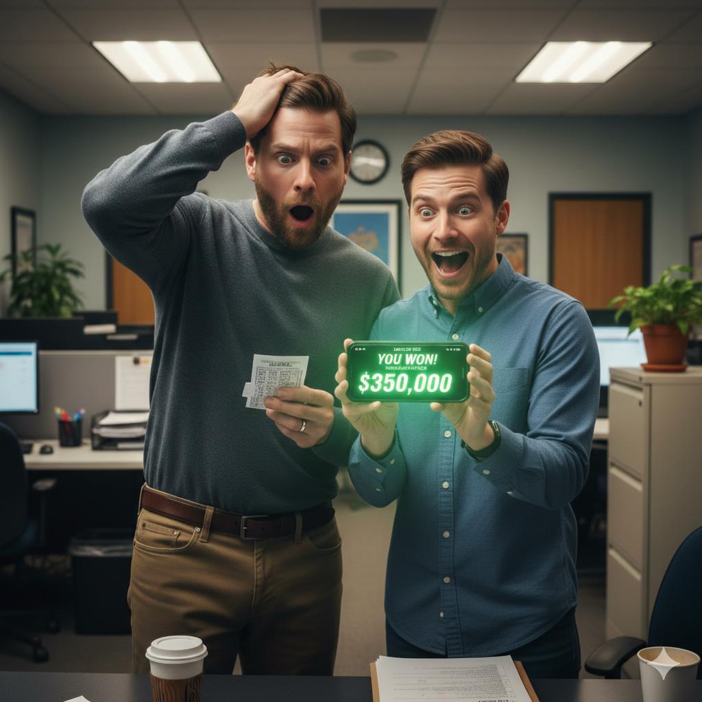 他買彩券「以為中1萬」已經夠爽！同事一掃App竟「多1000倍」超狂數字曝光