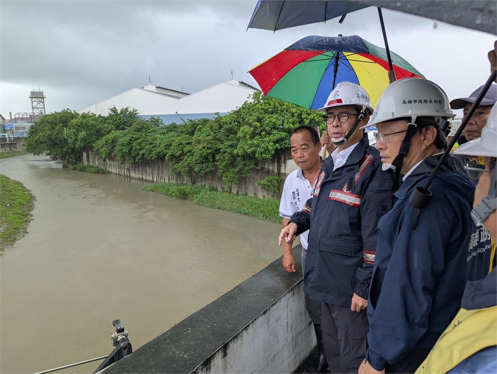快新聞/視察北高雄防汛設施 陳其邁:超前部署守護社區安全