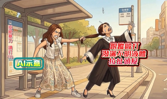 悍女大鬧台中地院！被爆非首次施暴　至少三名委任律師遭恐嚇攻擊