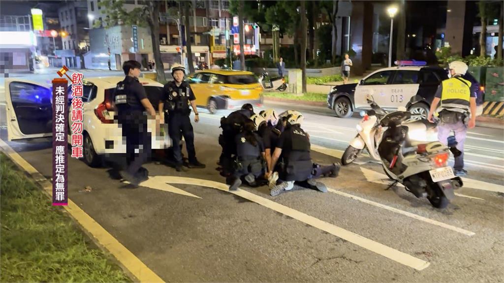 嗨過頭？醉男拒檢擦撞警　不服壓制高喊「大罷免大失敗」