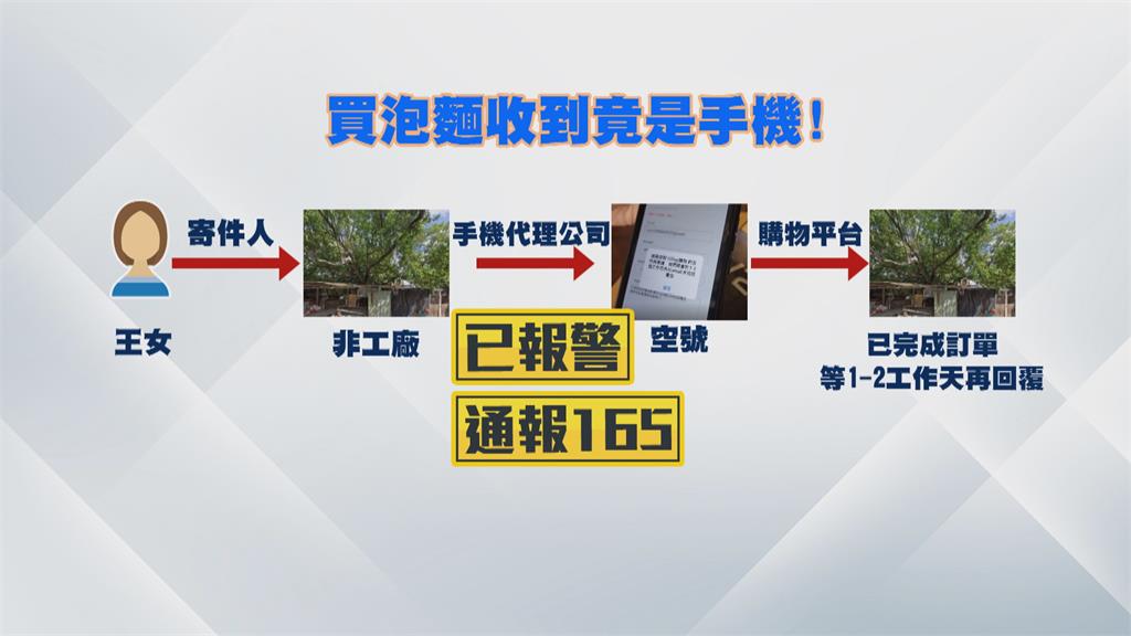 詐騙出新招? 網購泡麵變手機 寄件地址竟在荒郊野外!