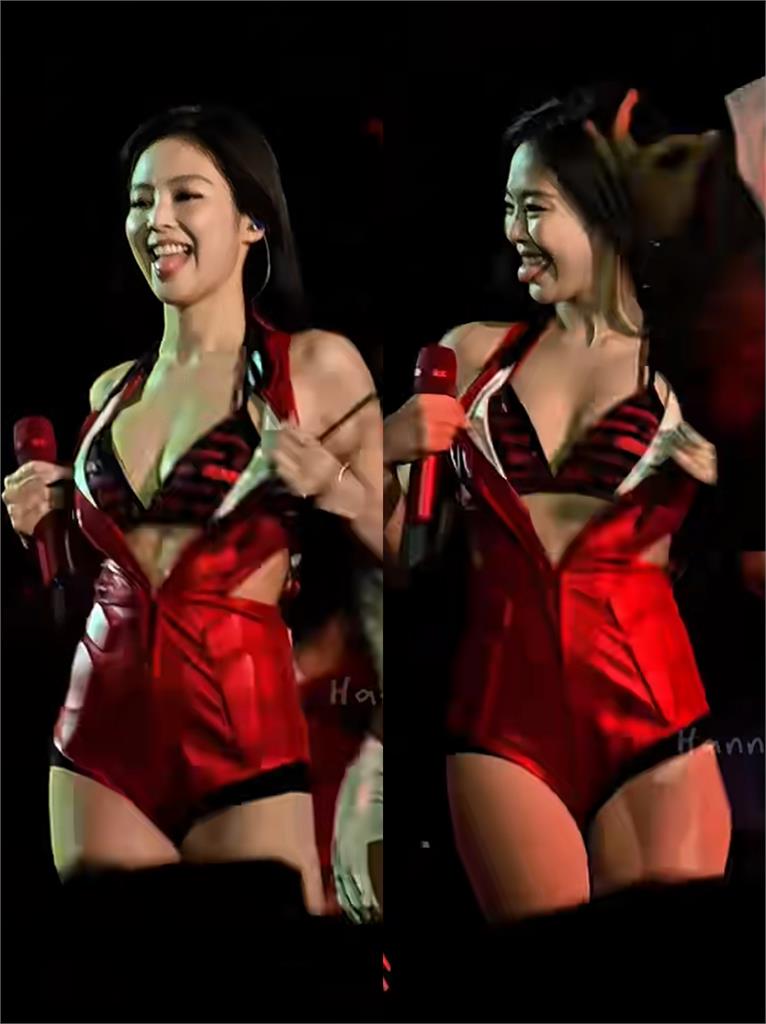 Jennie開唱玩嗨突「雙手猛拉」!上圍1秒「大怒神彈出」全場看傻眼影片瘋傳
