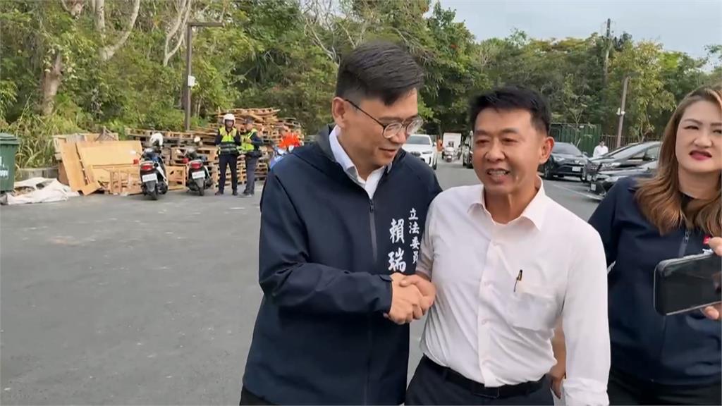 初選後三人首見面　賴瑞隆合體邱議瑩、許智傑展團結