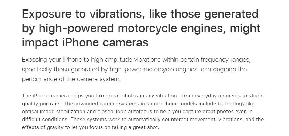 導航把iPhone架在機車上恐震壞相機鏡頭　蘋果提醒：要裝減震支架