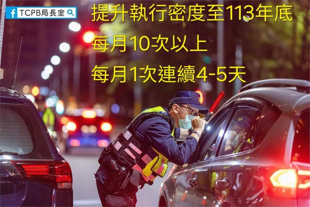 中市警方加強防制酒駕勤務　取締量能全國最高