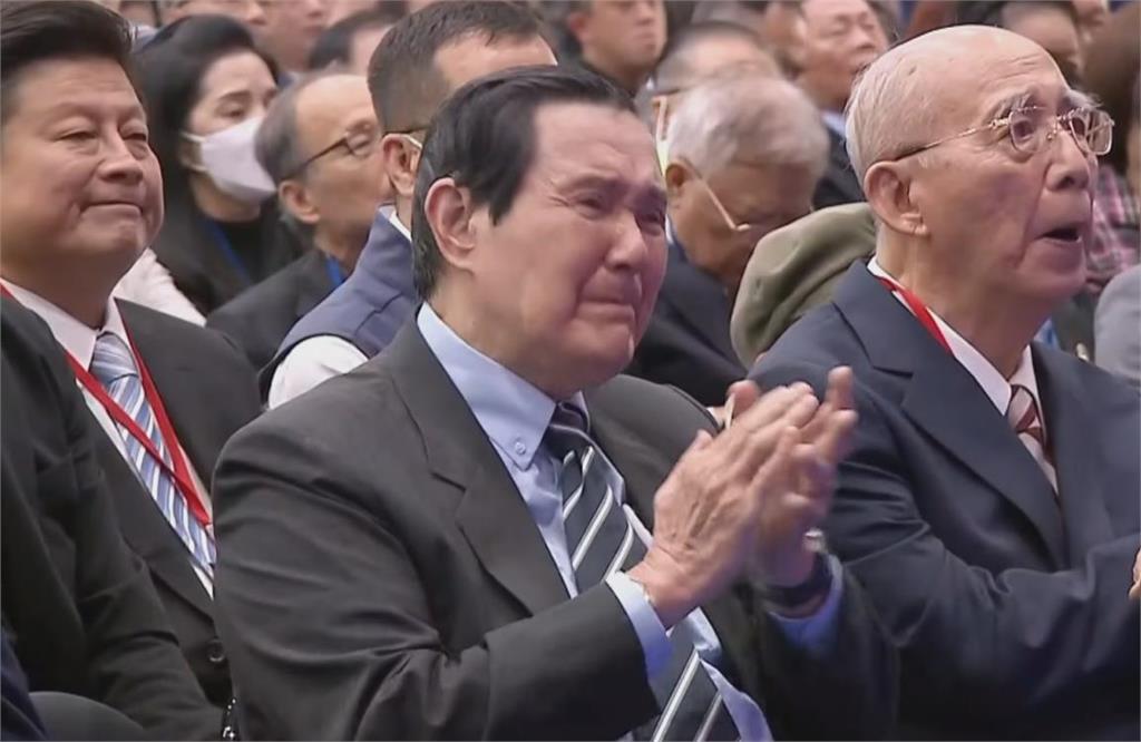 快新聞／馬英九哭了！鄭麗文喊國民黨要變獅群、台灣王者　現場畫面曝光