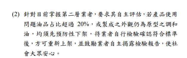 食藥署公開「中聯毒油」17頁會議紀錄！「小於20％免下架」決策過程曝