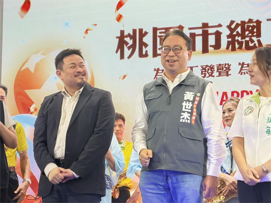 桃園拚產業更要顧勞工 黃世杰與洪申翰同台:要當「勞工的市長」