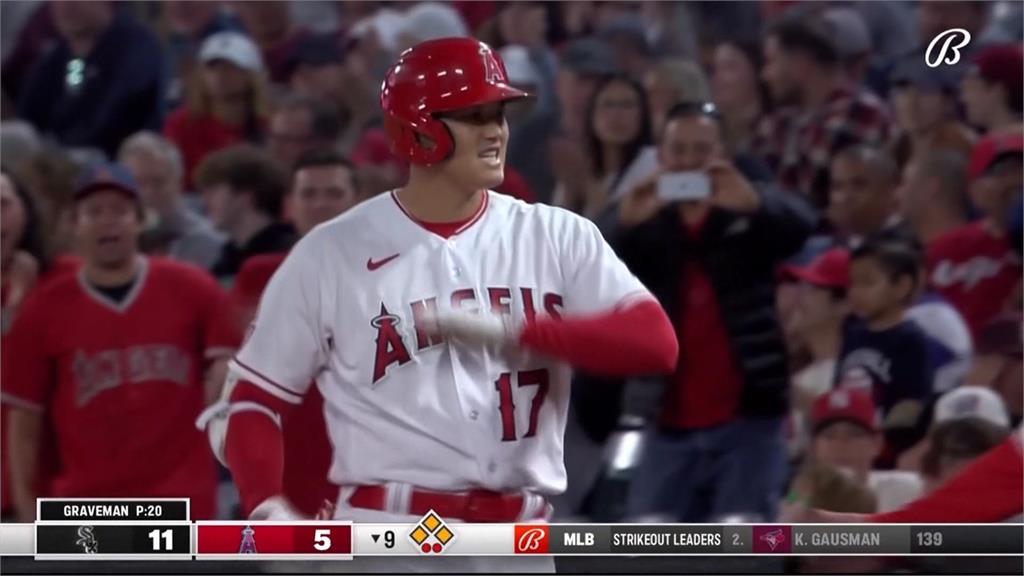 大谷再次連線天使神鱒 打出罕見背靠背三壘安打
