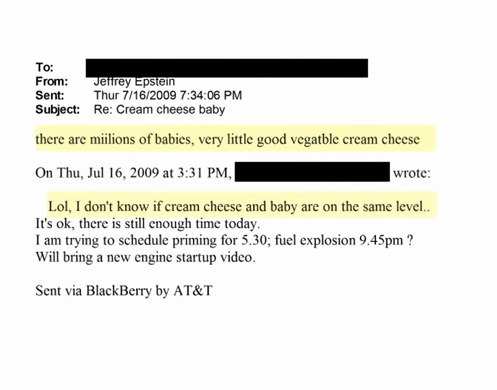 「百萬個嬰兒」詭異郵件流出！艾普斯坦淫魔島疑爆「吃嬰兒肉」…聚餐畫面震撼曝光